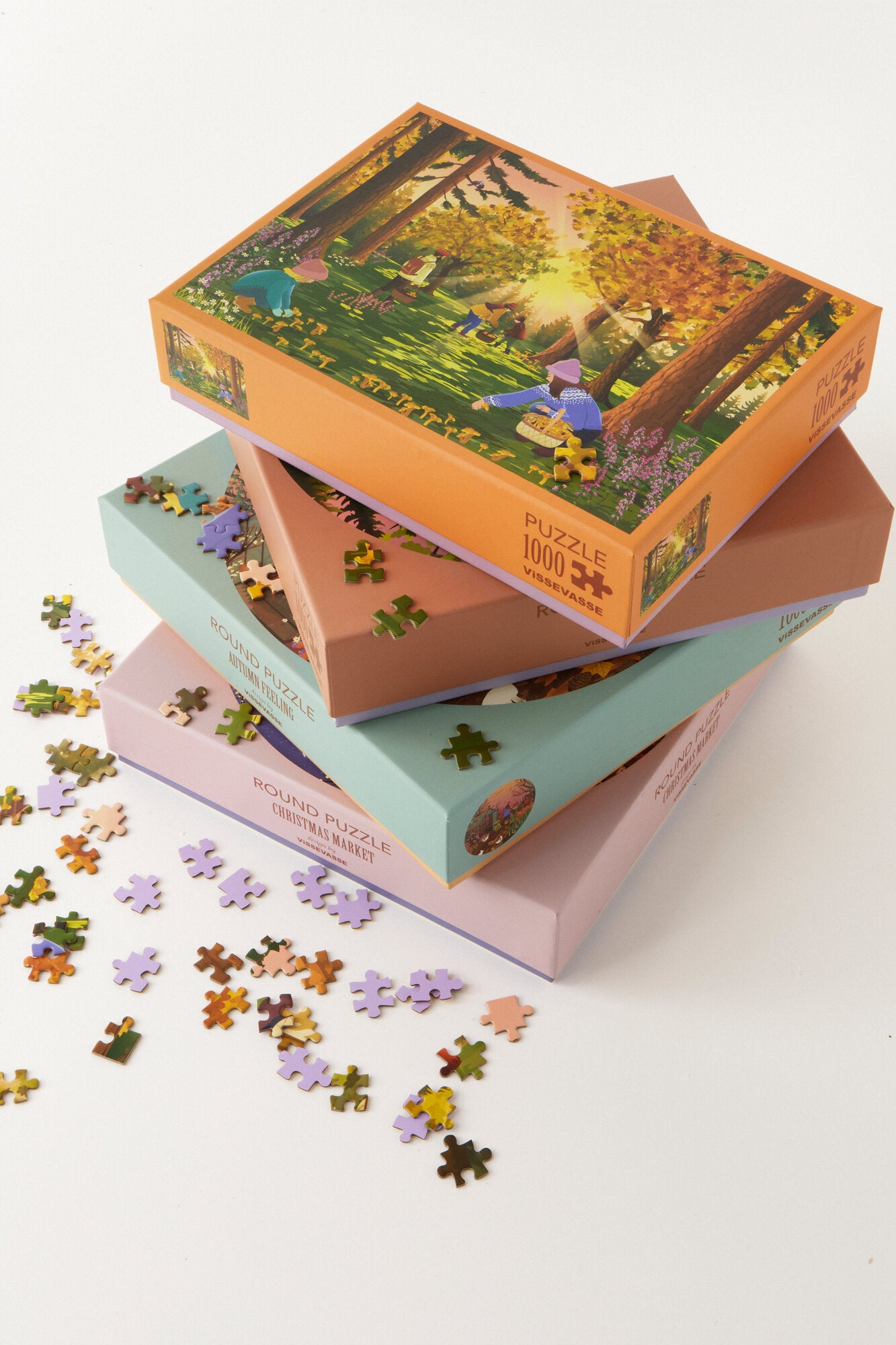 Christmas market puslespil - 1000 brikker